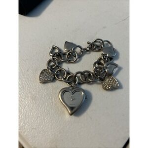 Jennifer Lopez  WATCH MULTI CHARM BRACELET 7 1/2"
